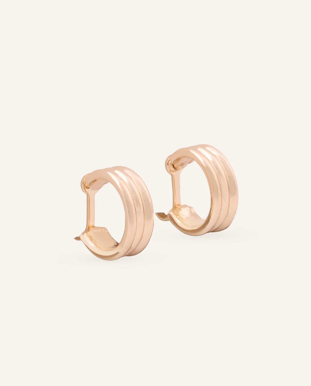 Aretes Argollas Moda Dorado