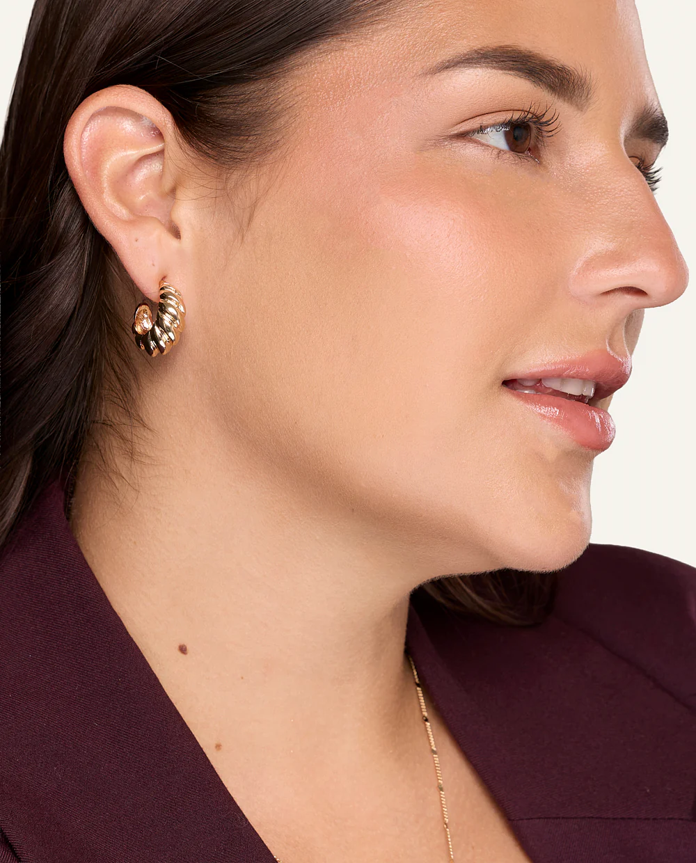 Aretes Argollas Moda Dorado