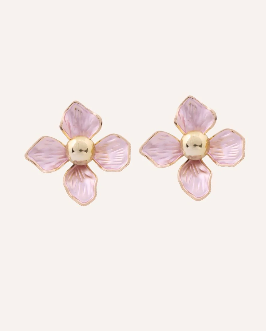 Aretes Moda Bloom Color Dorado