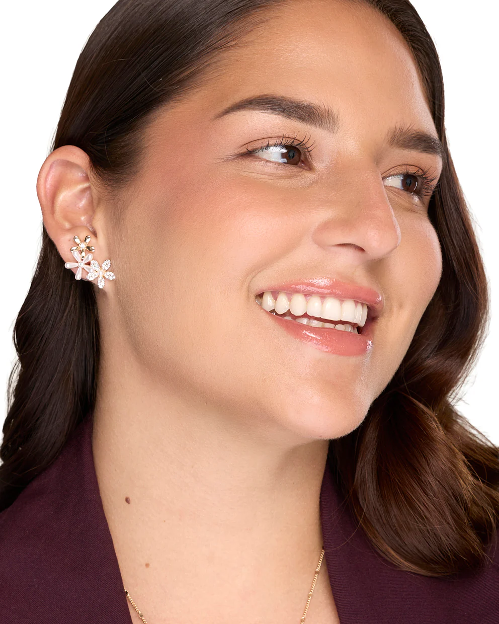 Aretes Moda Bloom Shine Dorado - Image 2
