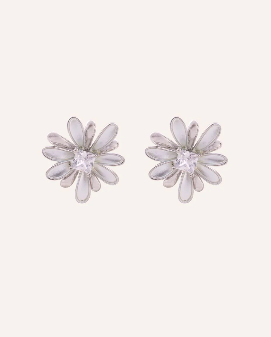Aretes Moda Flower Dorado