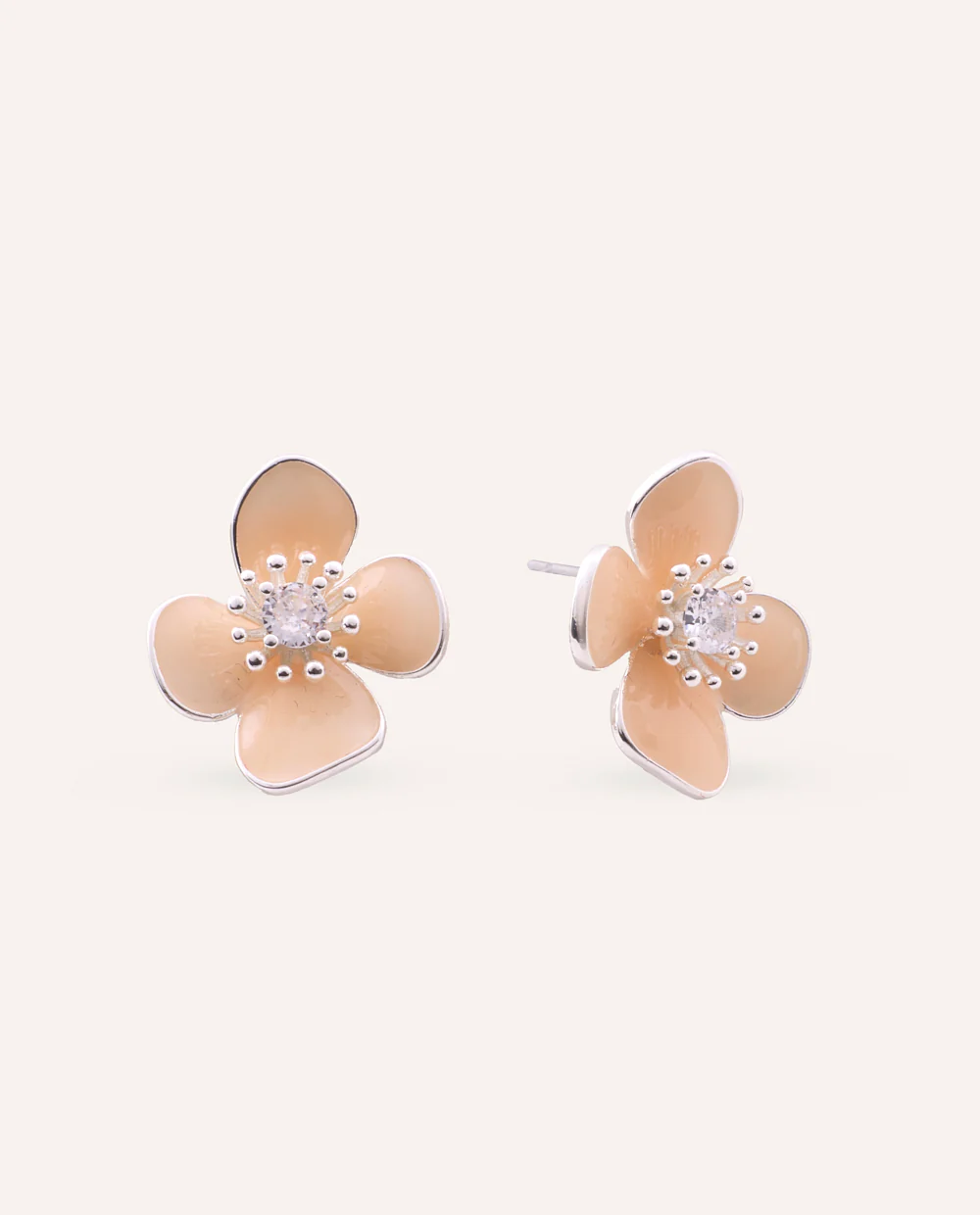 Aretes Moda Flower Dorado