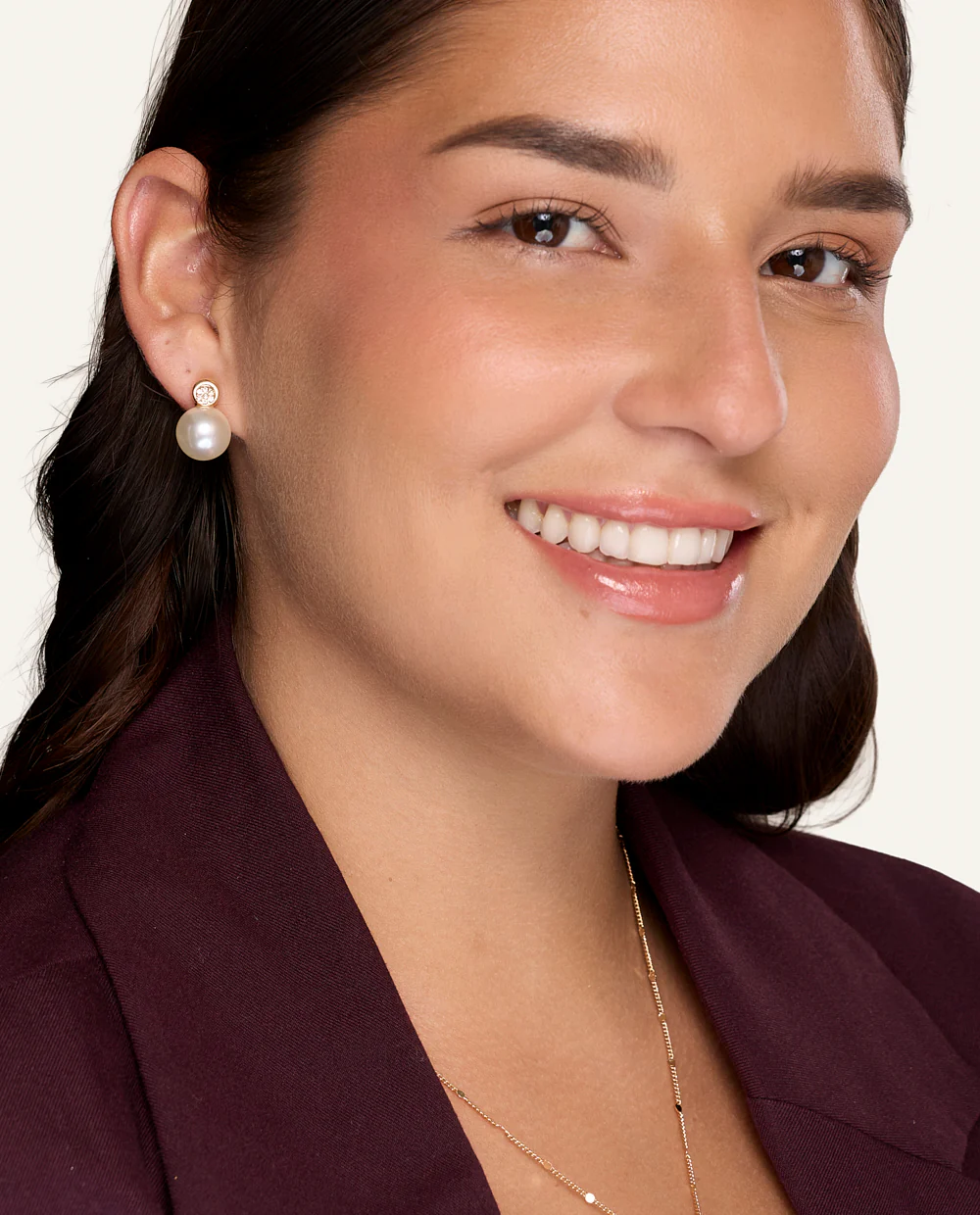 Aretes Moda Pearl Dorado - Image 2