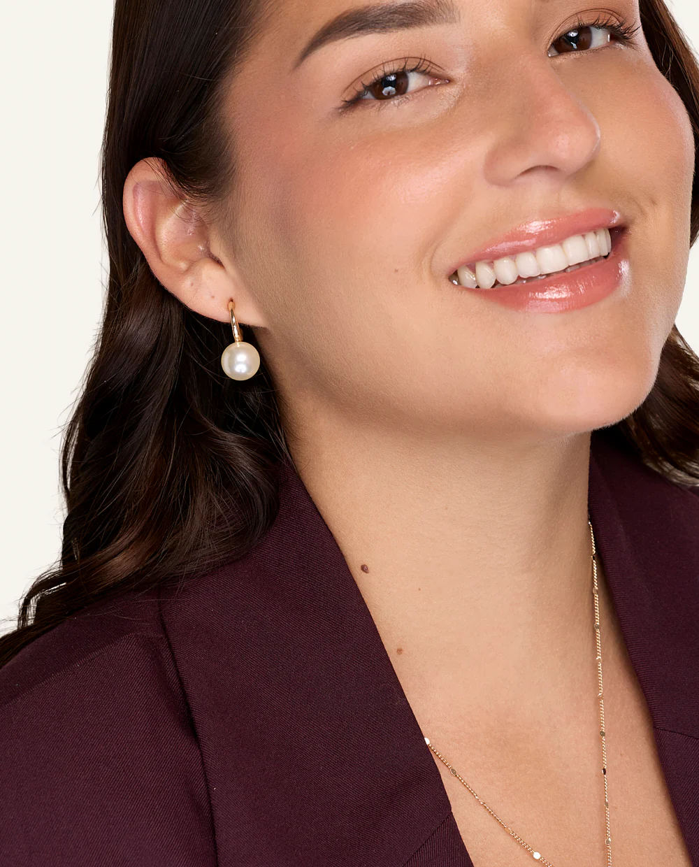 Aretes Moda Pearl Dorado - Image 2