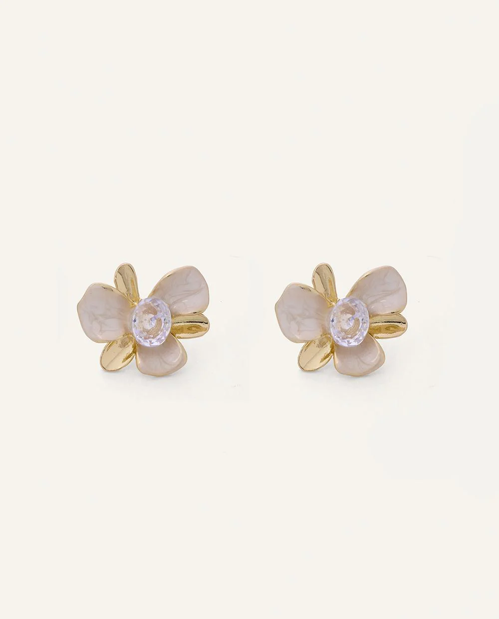 Aretes Moda Pegado Bloom Dorado