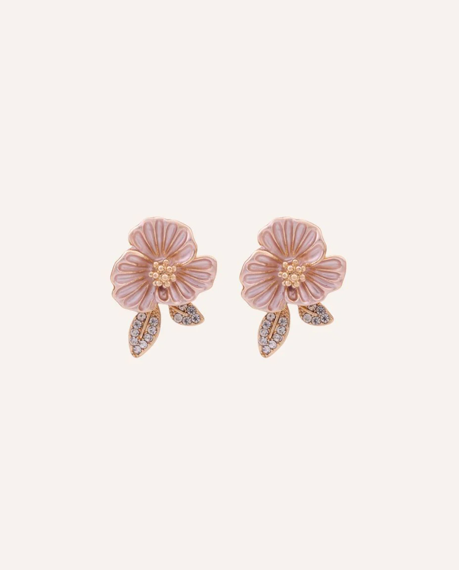 Aretes Moda Pink Dorado