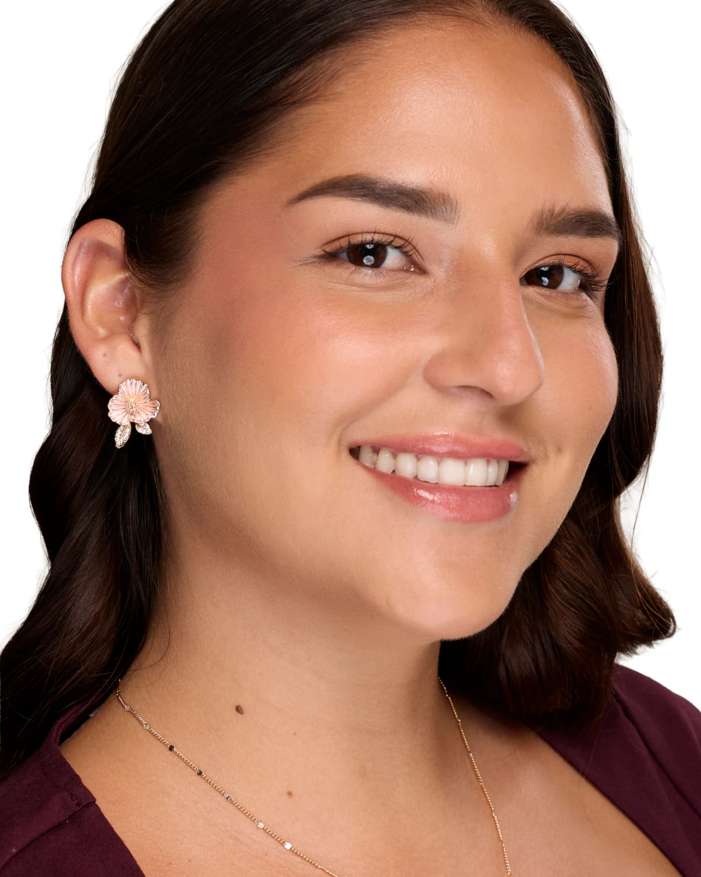 Aretes Moda Pink Dorado - Image 2
