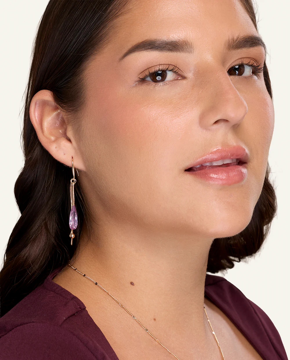Aretes Moda Slim Dorado - Image 3