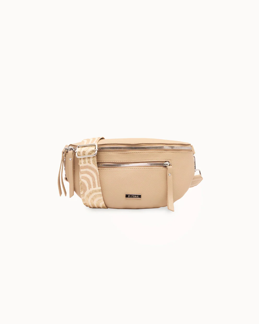 Canguro PU Moda Con Correa Ajustable Beige
