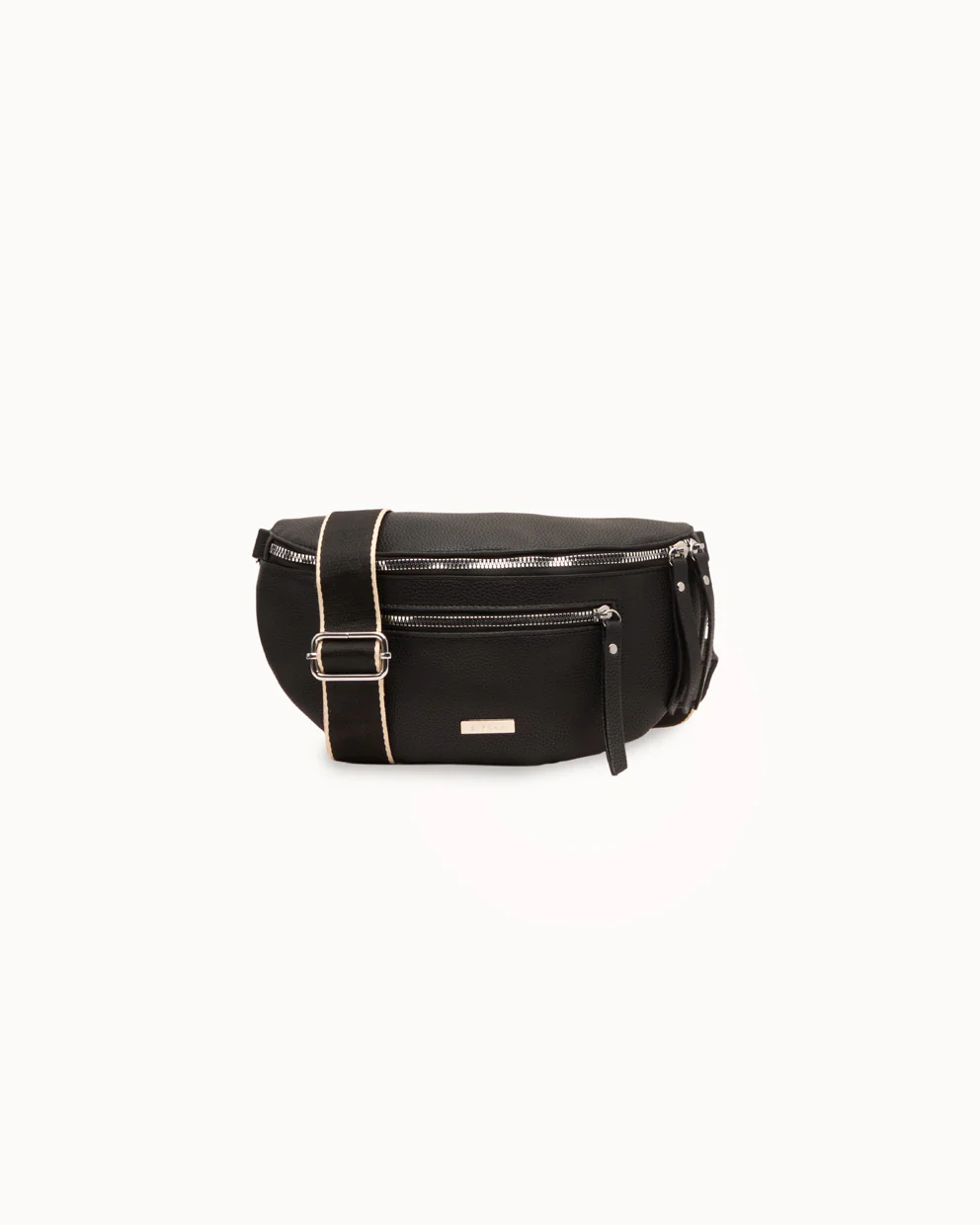 Canguro PU Moda Con Correa Ajustable Negro