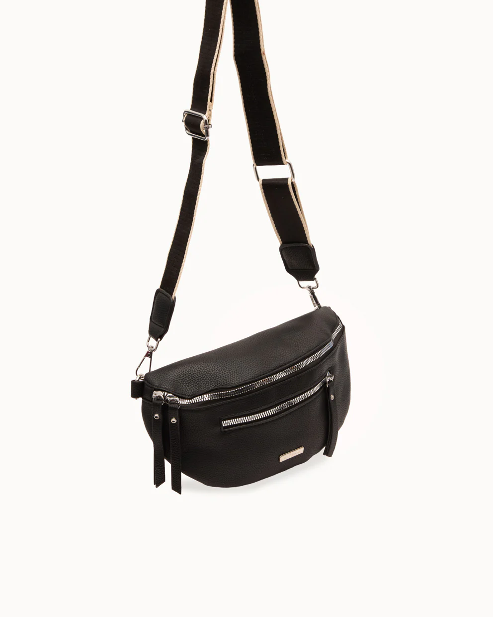 Canguro PU Moda Con Correa Ajustable Negro - Image 5