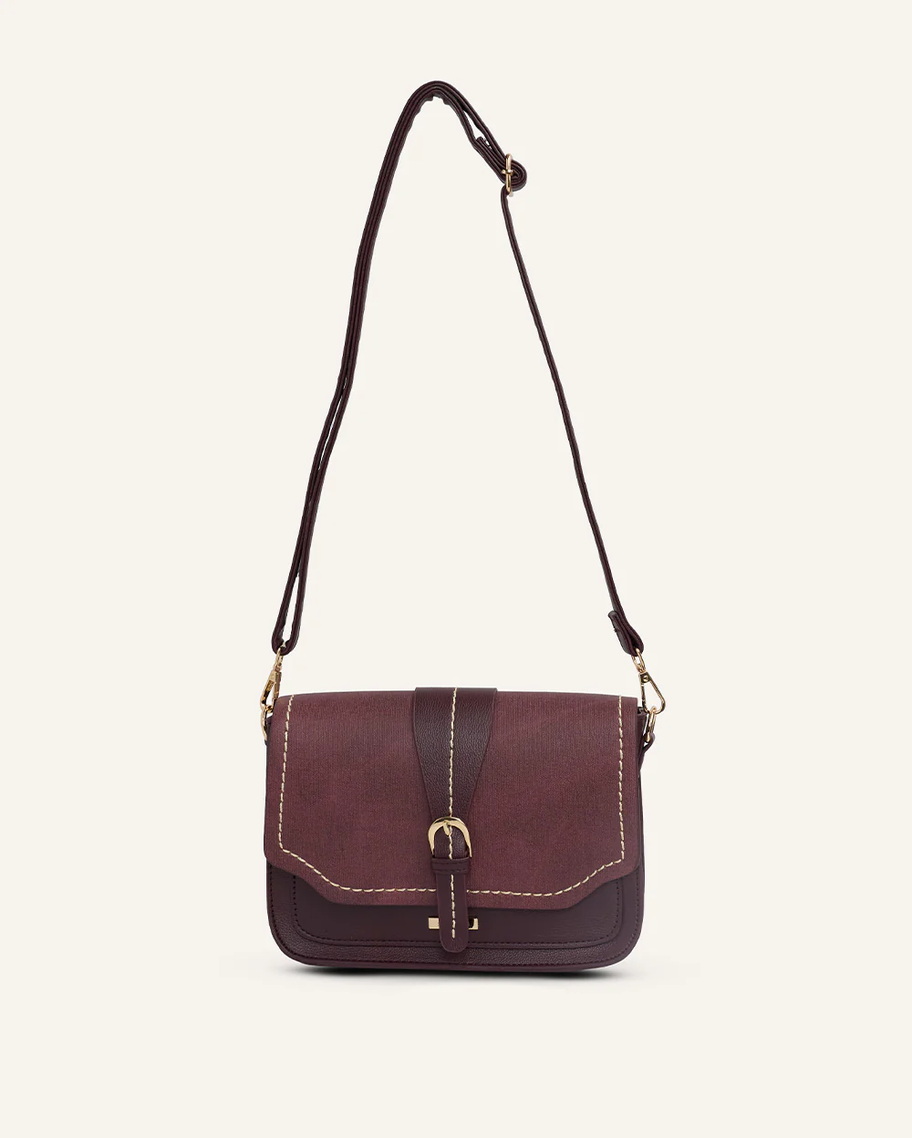 Cartera Crossbody Pu Guinda