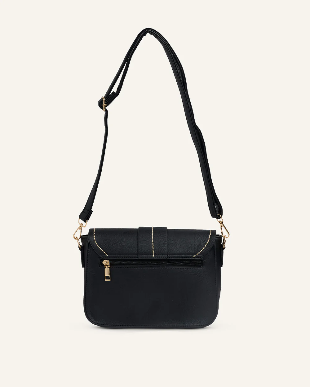 Cartera Crossbody Pu Negro - Image 3