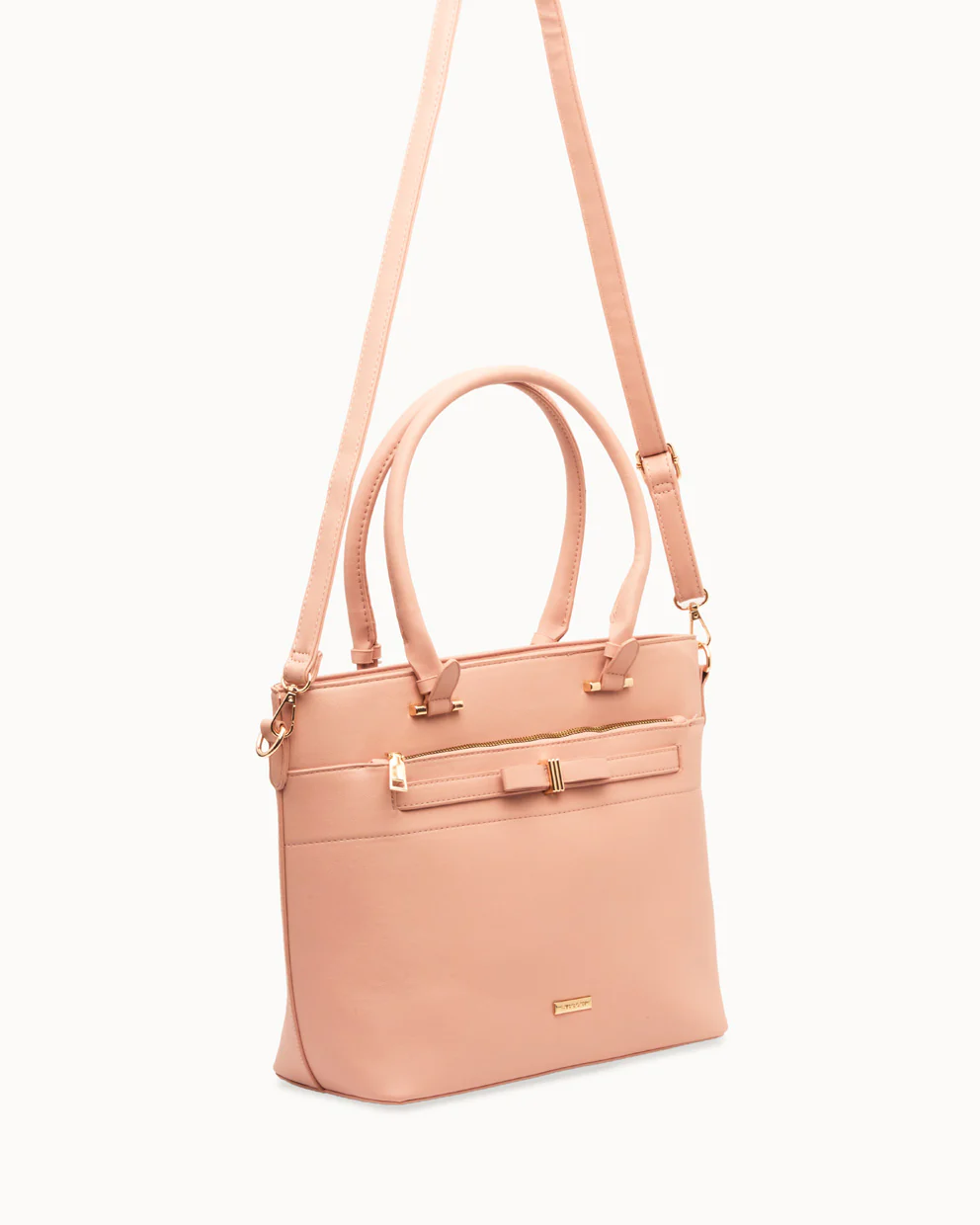 Cartera Tote PU Moda Beige - Image 4
