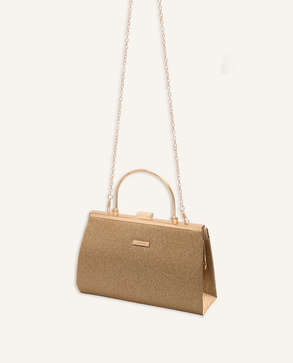 Cartera Vanité Glow Shine Dorado - Image 3