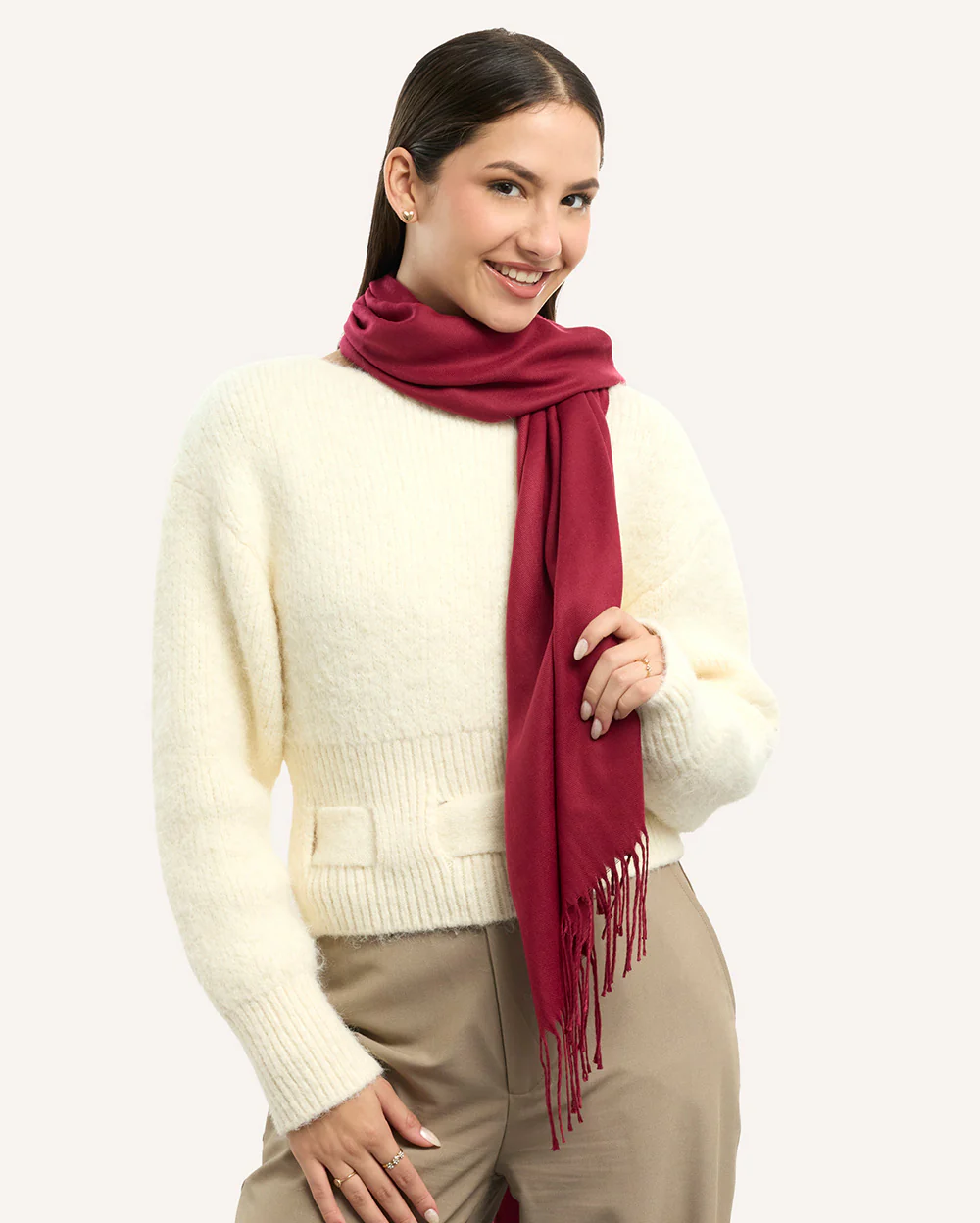 Chalina Moda Flecos Borgoña