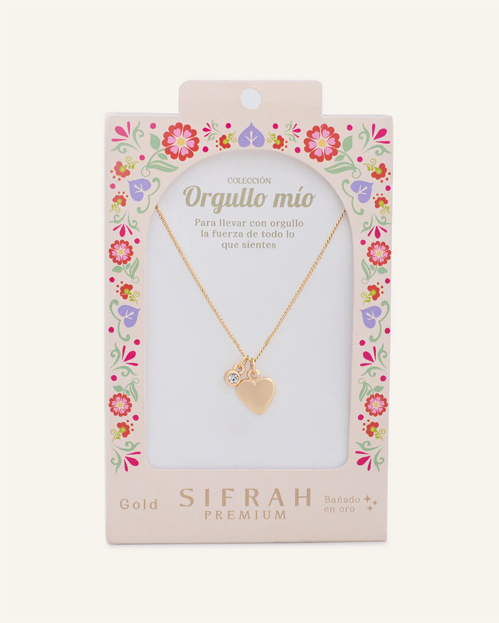 Collar Premium Bañado en Oro "Orgullo Mío" Dorado
