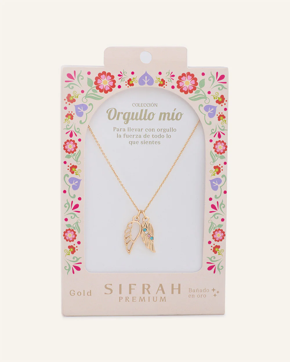 Collar Premium Bañado en Oro "Orgullo Mío" Dorado