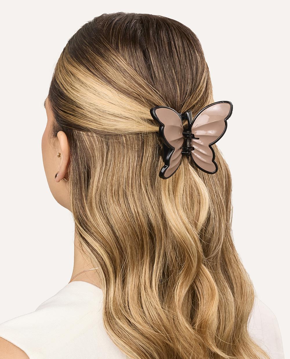 Gancho Cute Mariposa Marrón