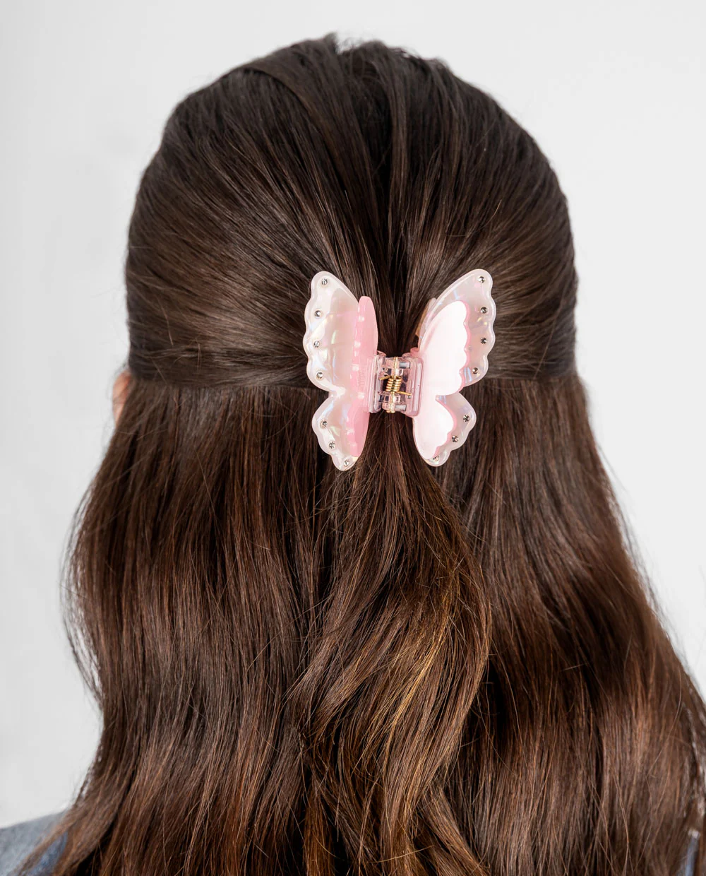 Gancho mariposa rosa perlada - Image 4