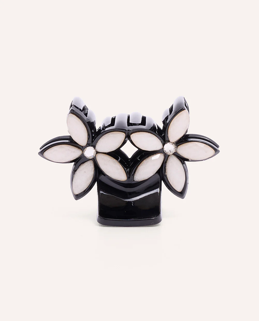 Gancho negro flores