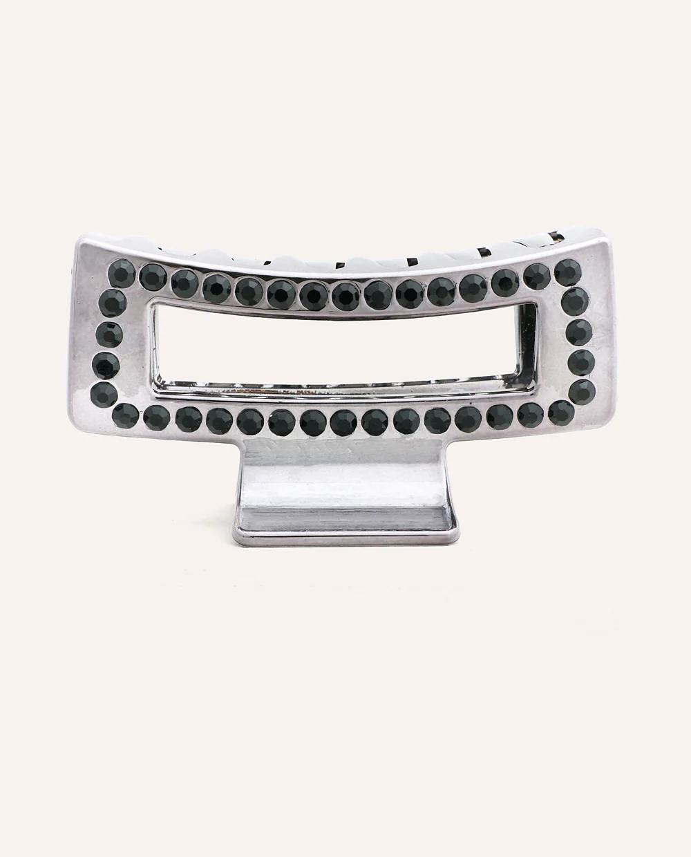 Gancho Rectangular Shine Negro