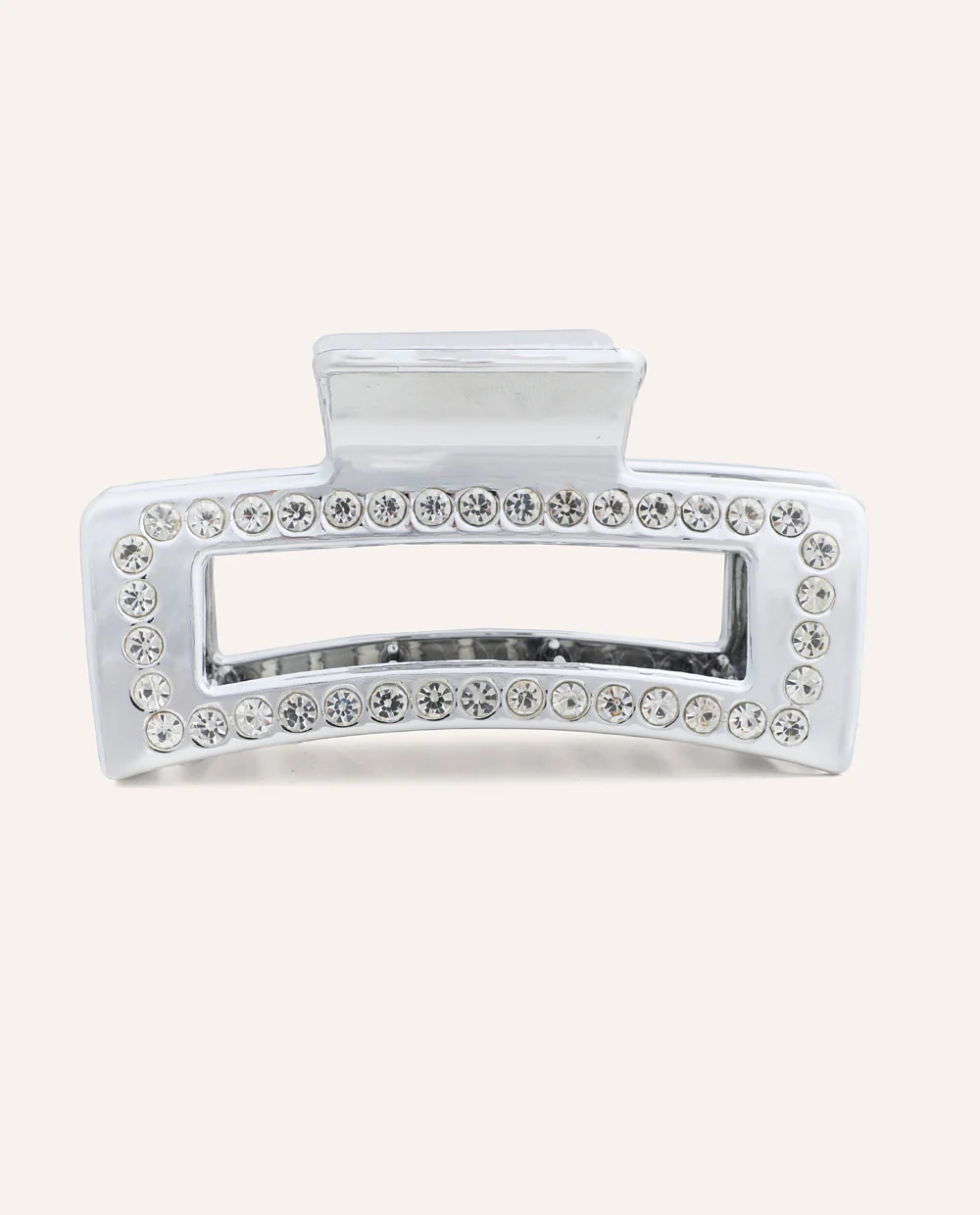 Gancho Rectangular Shine Plateado