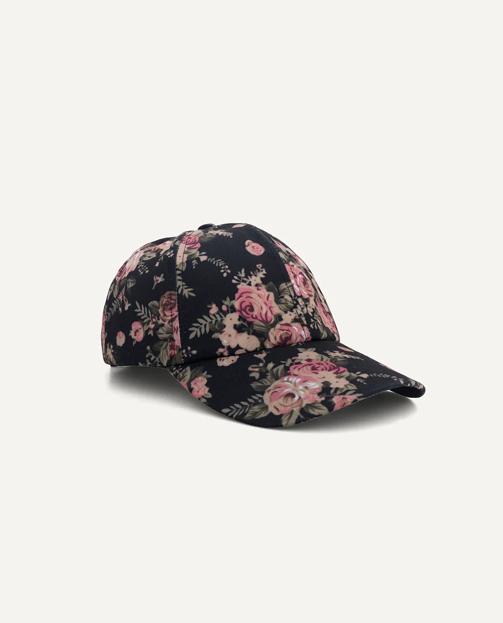 Gorro Moda Flores Negro - Image 3
