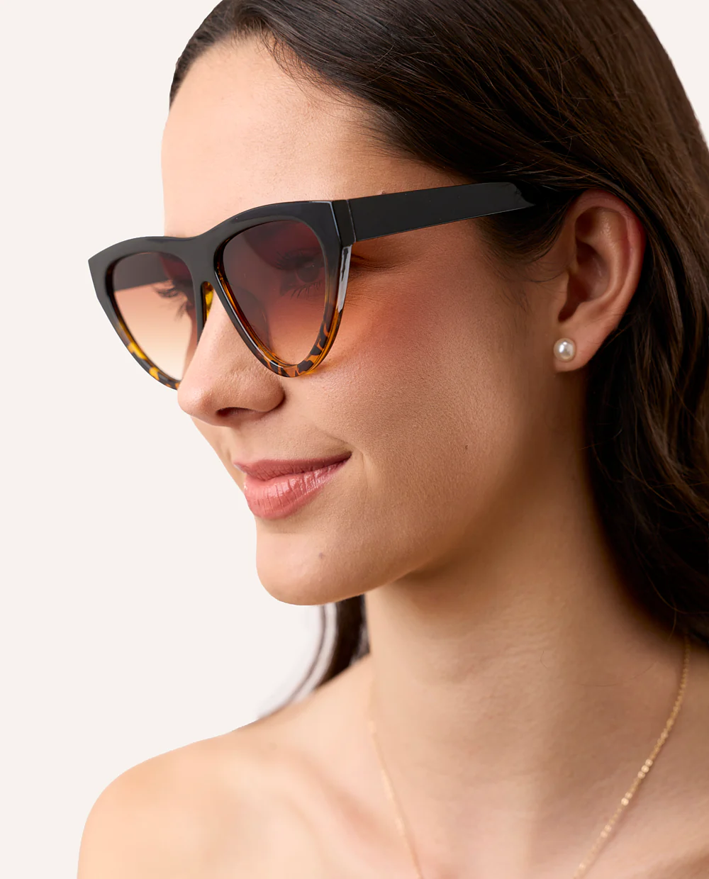 Lentes de sol cateyes marrones print - Image 3