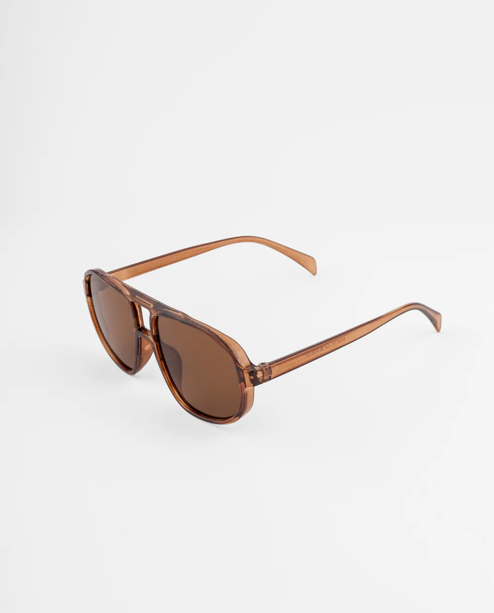 Lentes de sol marrones estilo aviador - Image 2