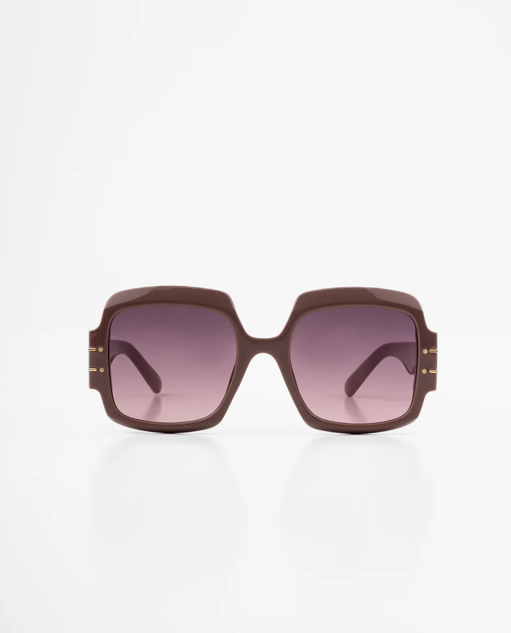 Lentes oversized cuadrados púrpura