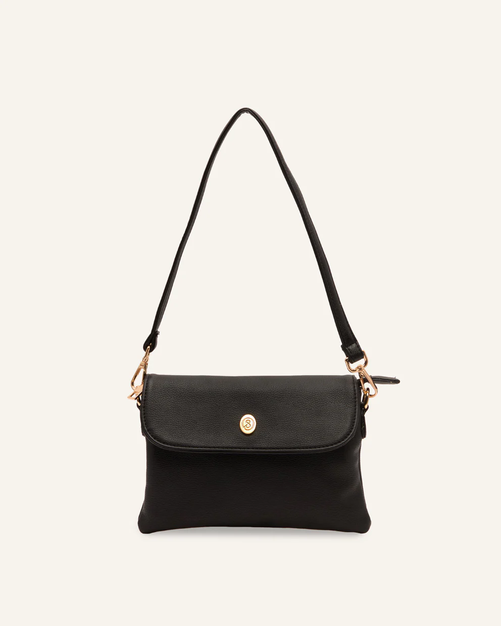 Mini Cartera PU Moda Crossbody Negro - Image 2