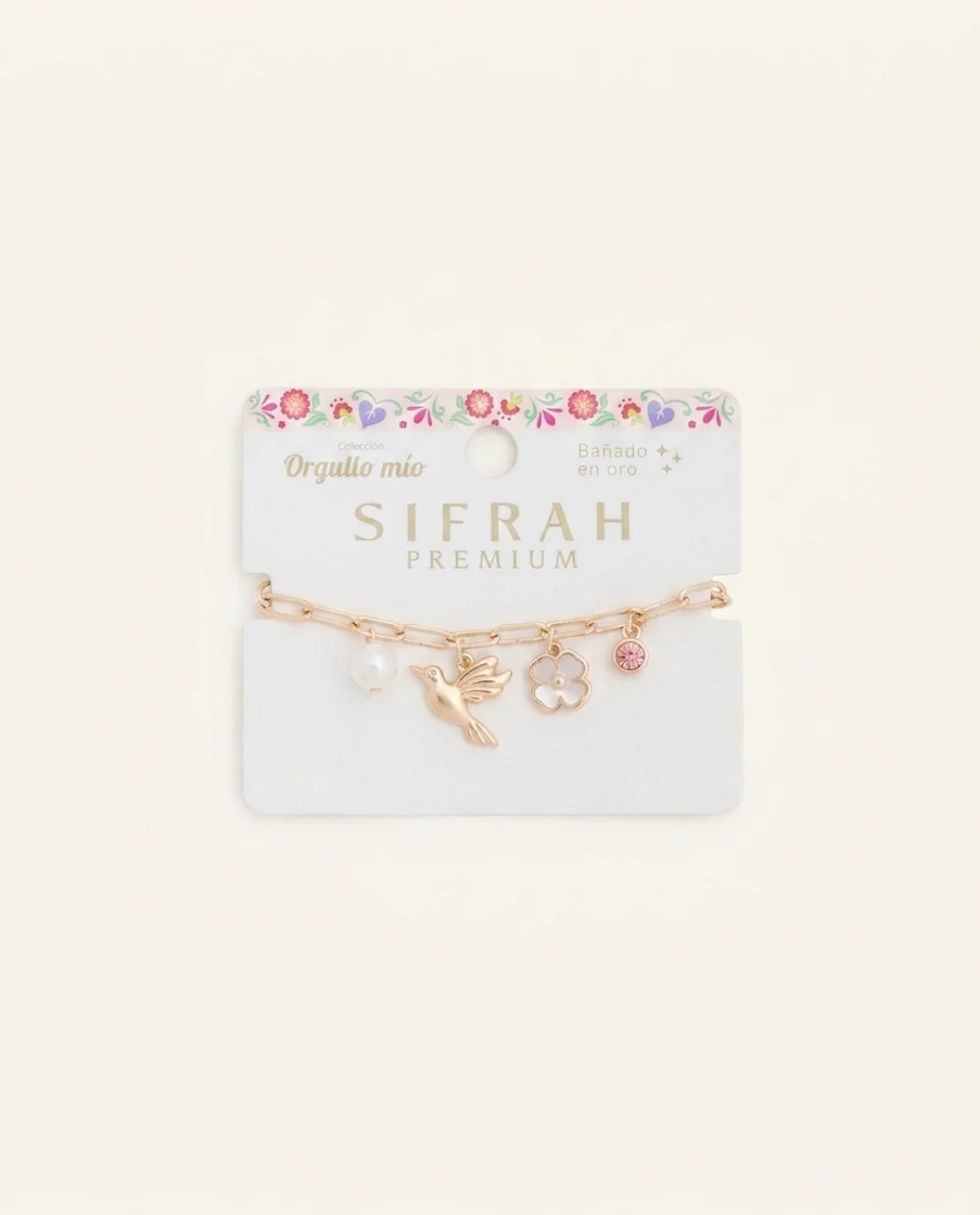 Pulsera Premium Bañado en Oro "Orgullo Mío" Colibrí Dorado - Image 2