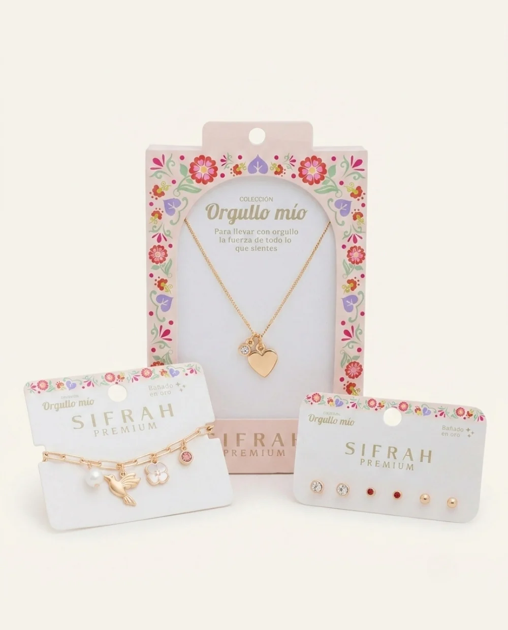 Set Aretes Premium Bañado en Oro Dorado - Image 3
