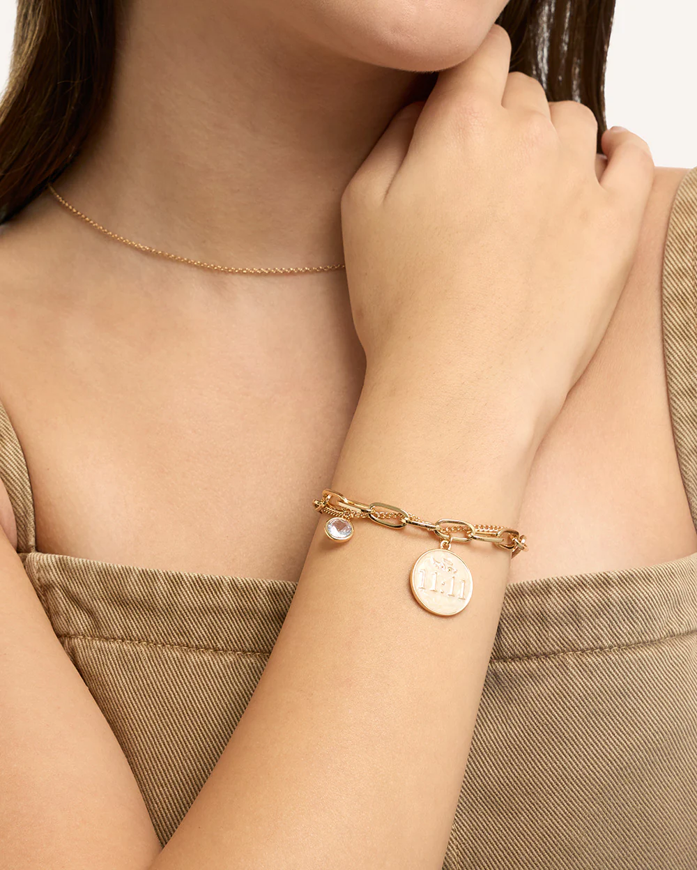 Pulsera Regulable Trendy 11:11 Dorado - Image 3