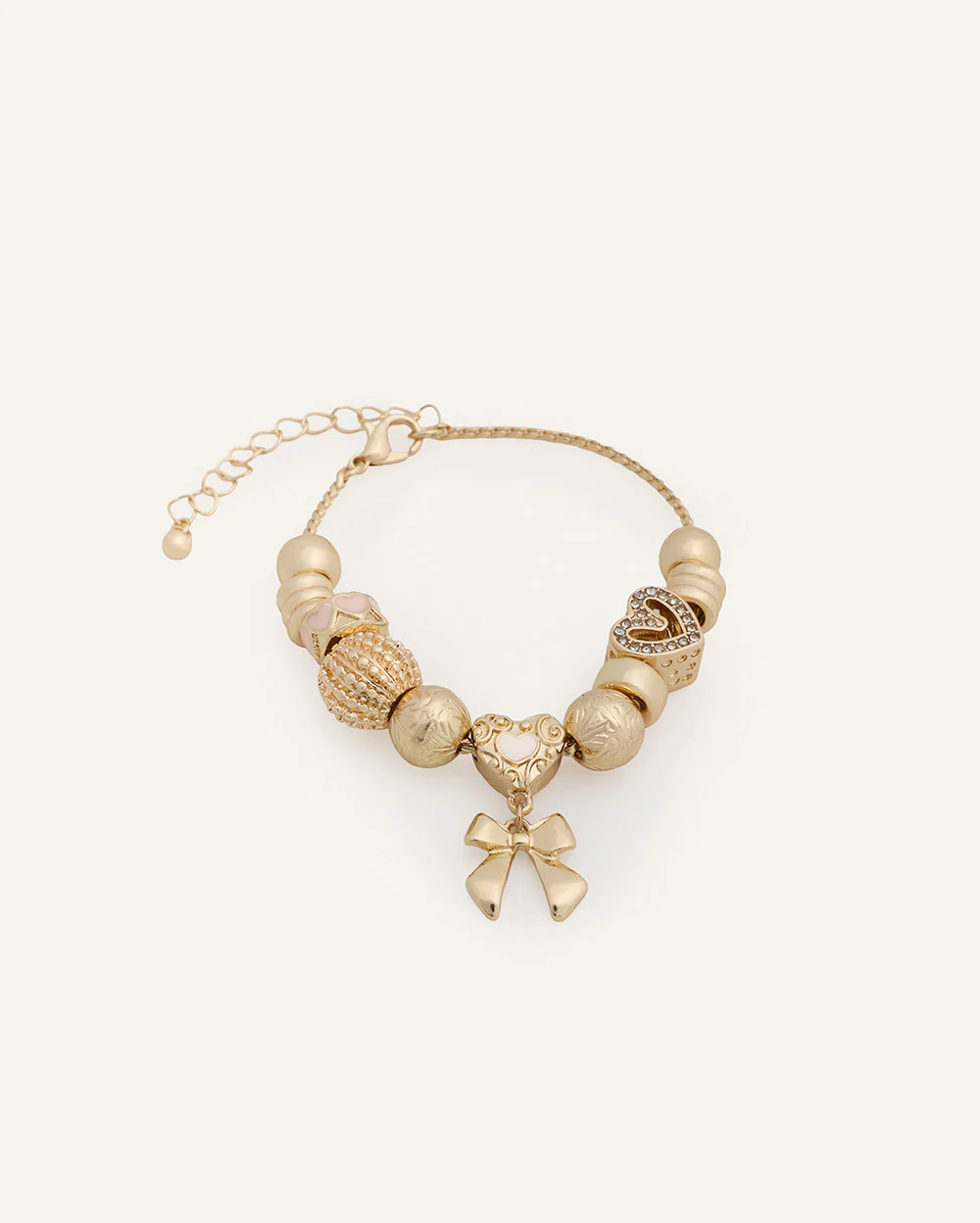 Pulsera Regulable Trendy Lazo Dorado