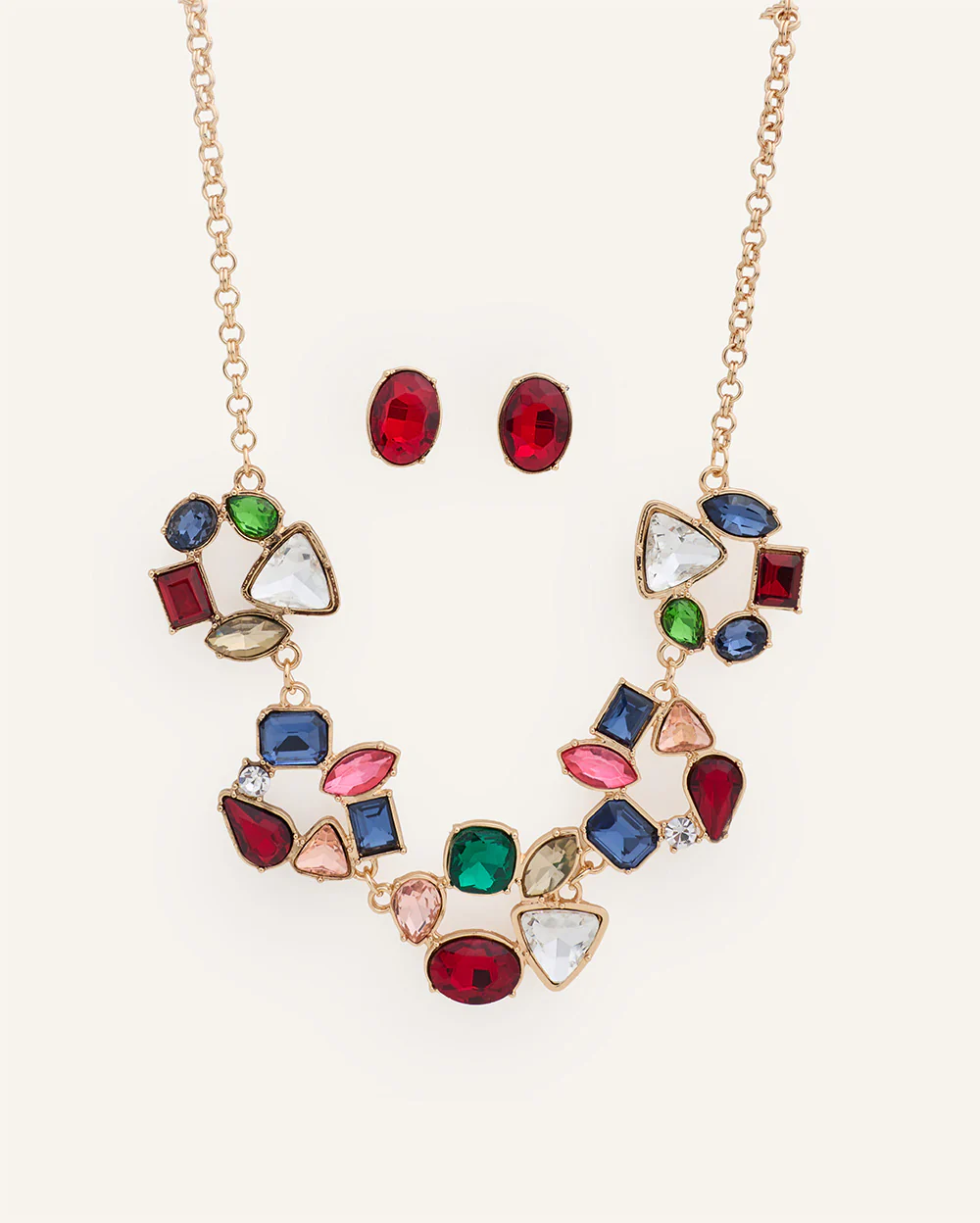 Set Collar + Arete Dorado - Image 2