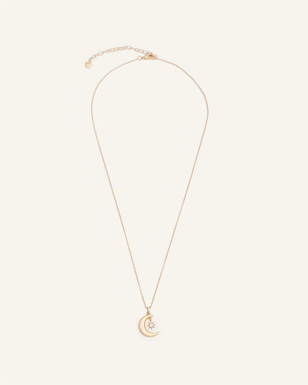 Set Collar + Arete Luna Dorado - Image 2