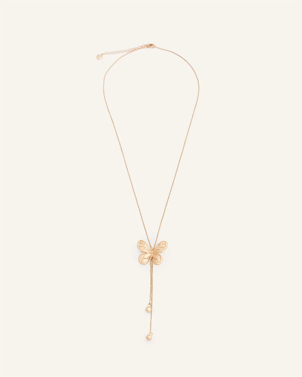 Set Collar + Arete Mariposa Dorado - Image 2