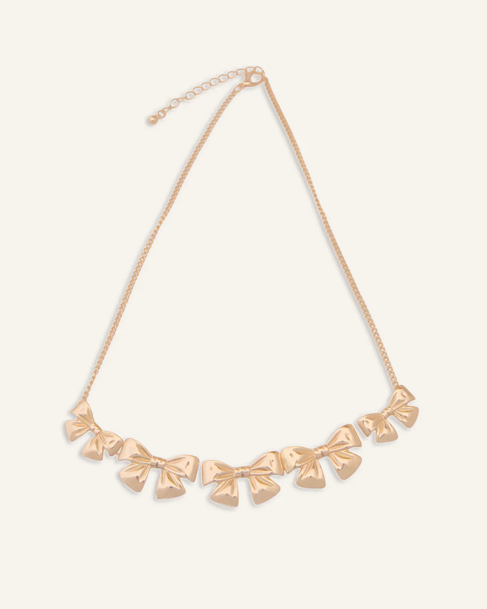 Set Collar + Arete Trendy Lazos Dorado - Image 3