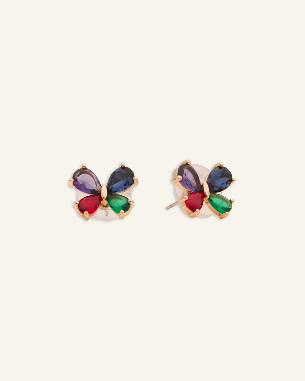Set Collar + Arete Trendy Mariposa Dorado - Image 3