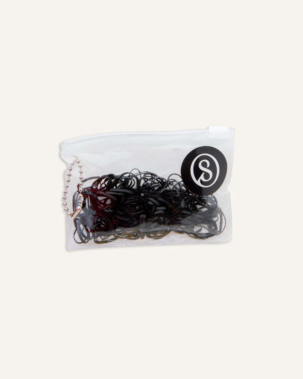 Set Ligas Elásticas Para el Cabello de 3 cm Negro