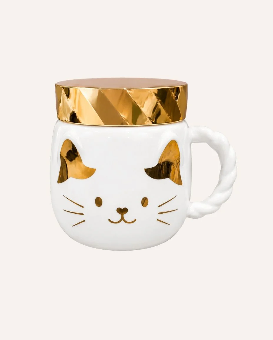 Taza Pets Cat Blanco
