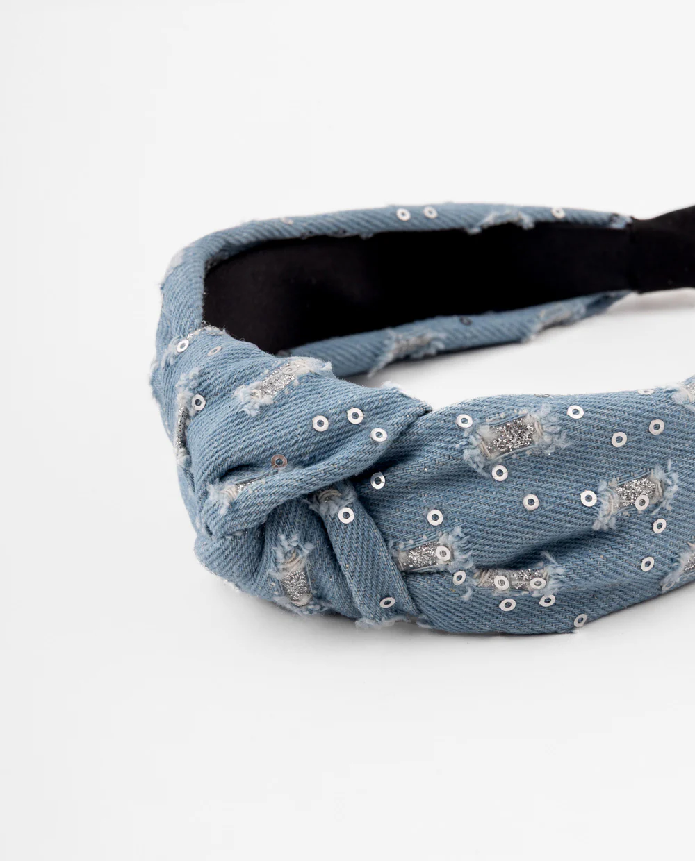Vincha denim con brillos - Image 3