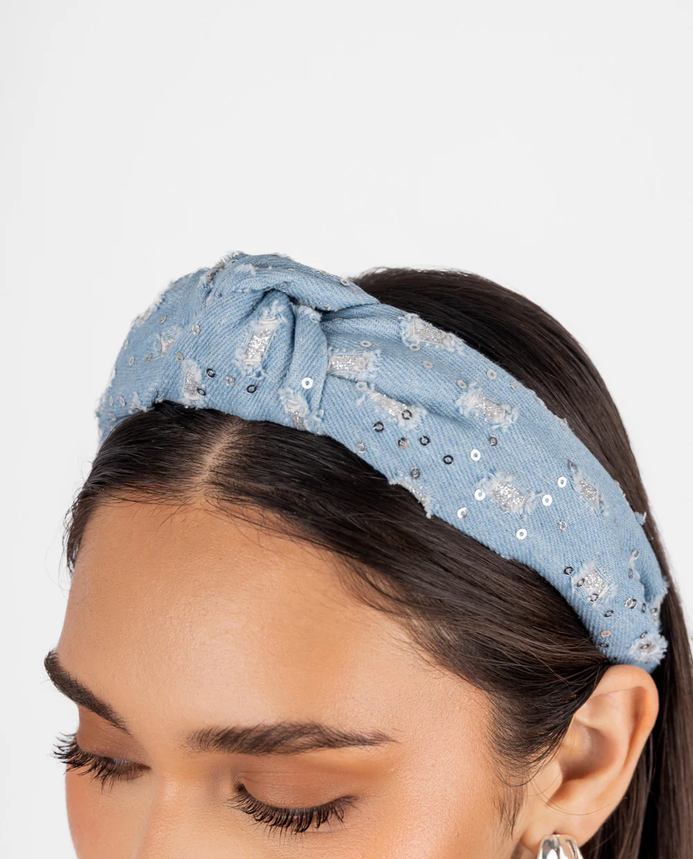 Vincha denim con brillos - Image 4