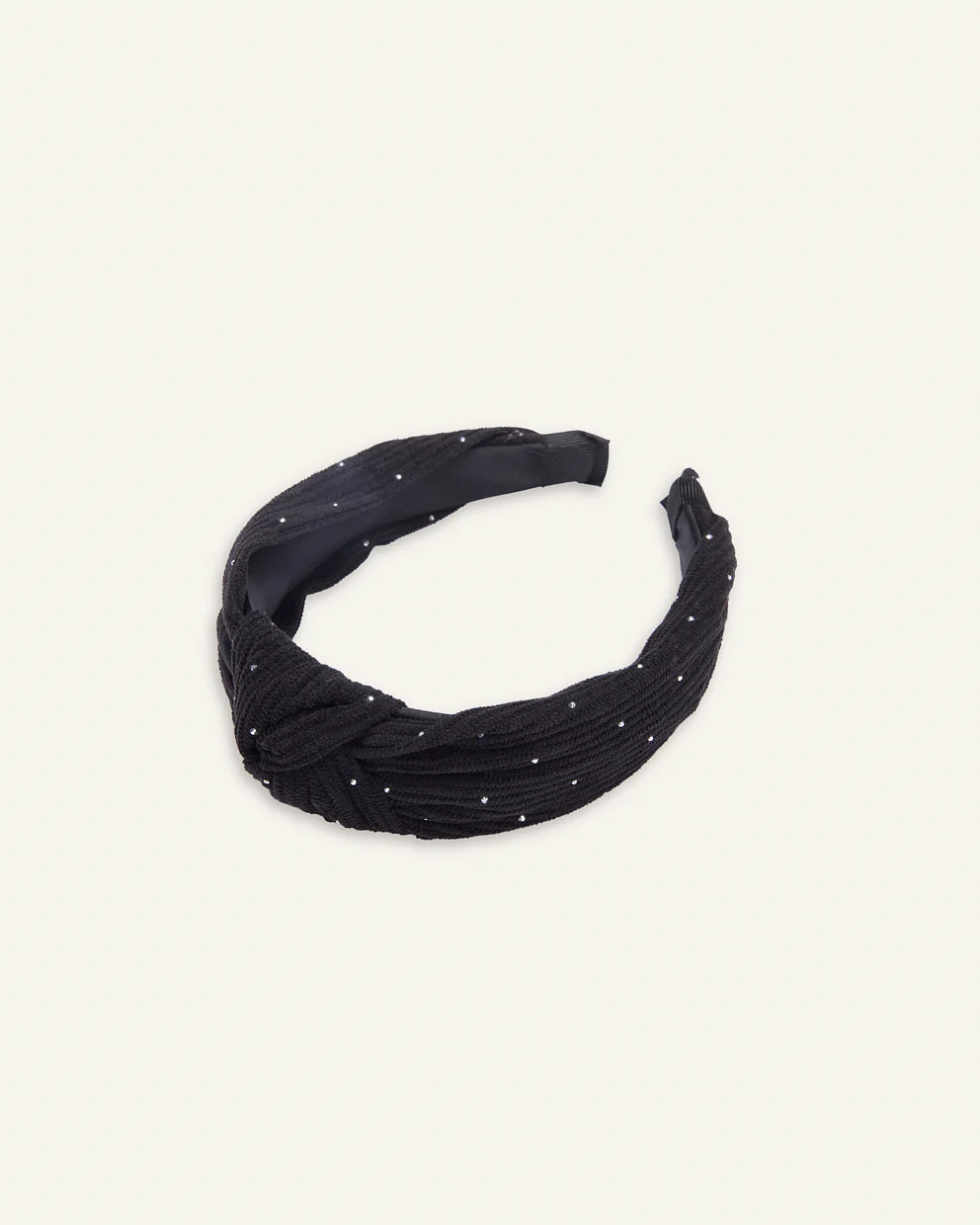 Vincha Diadema Nudo Trendy Shine Negro