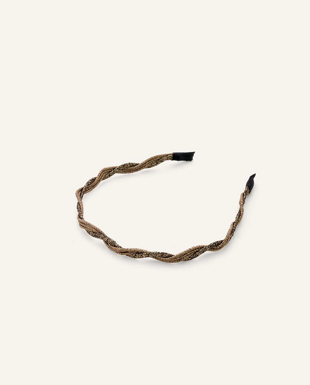 Vincha Essential Trenzas Dorado